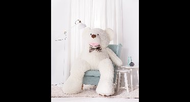 Knuffelbeer - Teddybeer - Knuffel - XXL 190 cm - Knuffel beer - Teddy beer - Teddybeer XXL - Super groot - Grote Knuffelbeer - Mega Teddy Wit - Gomoor