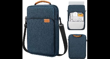 S&E - Minimalistische Laptop Tas - Compatibel met Tablets en Laptops (13-13,9 inch) - Blauw