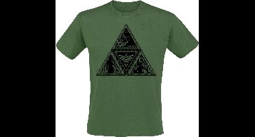 The Legend Of Zelda Triforce Heren T-shirt - donkergroen - M