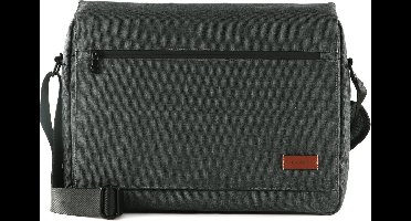 PICARD Laptoptas Schoudertas met laptopvak Go Eco Laptop Bag Anthrazit Antraciet