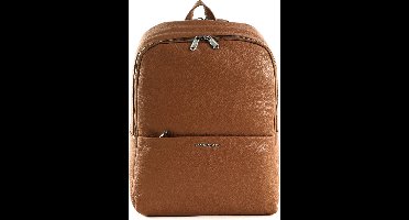 MANDARINA DUCK Leren Rugzak met laptopvak Mellow Urban Backpack Indian Tan Lichtbruin