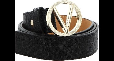 VALENTINO Riem Hampton Plaque Buckle Belt W95 Nero / Oro Zwart