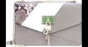 DKNY Schoudertas Elissa Logo Shoulder Flap Soft Clay Combo Beige Veelkleurig