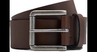 BOSS Leren Riem Joris Sz40 Leather Belt W80 Brown Bruine