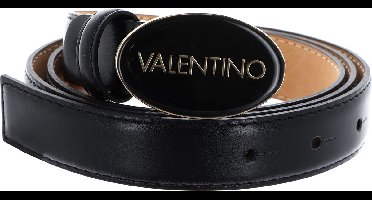 VALENTINO Riem Block Plaque Buckle Belt W85 Nero / Oro Zwart
