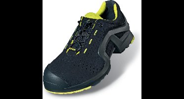 Uvex 1 Support Halbschuhe S1P 85142 Schwarz, Gelb (85142)-39 (Weite 11)