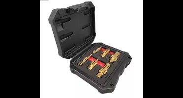 6-delige sensorkraanset M12,14,16,18,20 en 22 X 1,5 Titanium geplateerd-Tap set