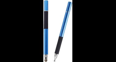Qatrixx - Universele Stylus Pen Met Precision Disc Tip - Blauw - Capacitief - Geschikt voor de meeste smartphones zowel Android als Apple en tablets of IPads.