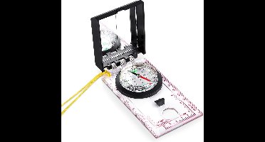 oCreon Navigatiekompas met Kaartliniaal en Spiegel - Multifunctioneel Noodpakket voor Outdoor