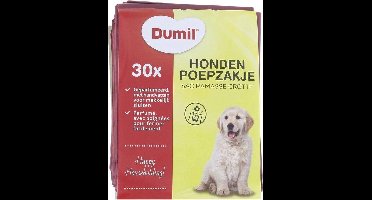 Dumil Hondenpoep zakjes 3x | Poepzakjes 3stuks | Geparfumeerd hondenpoepzakjes met handvatten x3