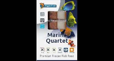 SuperFish Diepvriesvoer Marine Kwartet 100 gram Diepvries