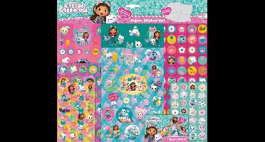 Gabby’s Poppenhuis Totum super stickerset XL 7 vellen incl. luxe stickers en spelletjes - Gabby’s Dollhouse speelgoed meisjes en jongens