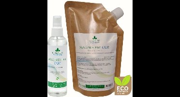 Magnesiumolie 400 ml navul stazak en 200 ml spray van Ré-genesis - Magnesiumspray Magnesiumchloride Spierolie voordeelpakket