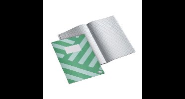 Multo - Set van 3 Groene A4 Schriften - Ruitjespatroon (10 mm) - 160 Pagina's - FSC®-gecertificeerd