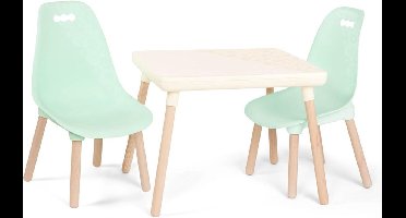 ApexArte® Kinderbureau - Kindertafel voor Jongen en Meisje - Tekentafel met Stoeltjes - Verstelbaar