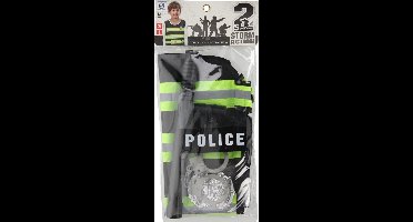 Politieset met Knuppel & Handboeien, 4dlg.