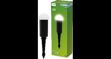 Philips Edwina GardenLink - Sokkellamp met spies - 24V - Warm wit licht; 2700K - Zwart - Tuinpadverlichting