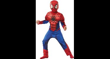 Rubies Enorm Gespierde Spiderman Kostuum - Jumpsuit en Kap voor kind