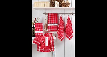 Asir - Washanddoekset - 100% katoen - rood - 45 x 65 cm