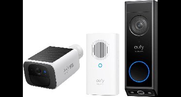 eufy security E340 2K Draadloze Video Deurbel Inclusief Chime + eufy security SoloCam S220 - Bundelvoordeel