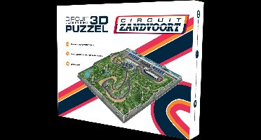 Tiger 3D puzzel Circuit Zandvoort - Formule 1 - Max Verstappen - Dutch GP