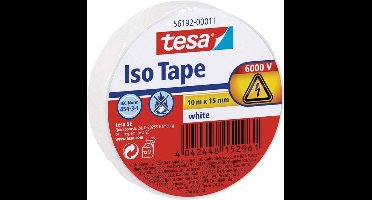 tesa 56192-00011-22 Isolatietape Wit (l x b) 10 m x 15 mm 1 stuk(s)