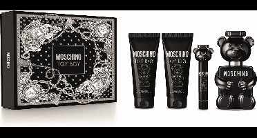 Moschino Toy Boy Giftset - 100 ml eau de parfum spray + 10 ml eau de parfum spray + 100 ml showergel + 100 ml aftershave balm - cadeauset voor heren