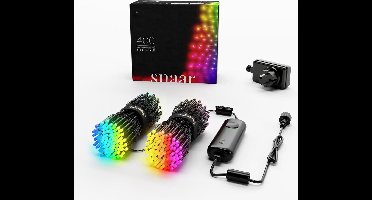 Twinkly Strings 400 LED RGB - Slimme Multi Ledverlichting Voor Binnen & Buiten - 32M - Compatibel Met HomeKit - Alexa & Google Home - IP44 - Bediend Via App - Zwart Snoer