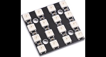 LED NeoPixel 4x4 - 16x WS2812 5050 RGB LEDs met drivers