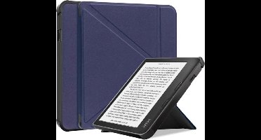 Qatrixx Luxe beschermhoes - cover - hoes - Kobo Sage - Donker Blauw