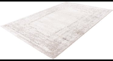 Pierre Cardin Lalee vloerkleed modern trendy hotelsjiek laagpolig karpet vervaagd 200x290 cm zilver