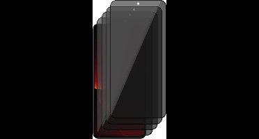 Privacy Screenprotector geschikt voor Xiaomi Redmi 13T / 13T Pro - 4x Volledig Dekkend Glas Screen Protector