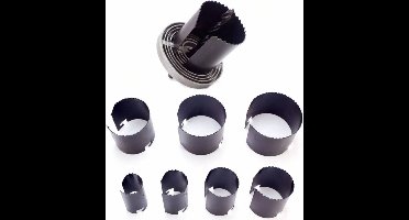 Benson gatenzaagset - extra gehard staal - 7-delige gatenzaag set Ø 26-63 mm