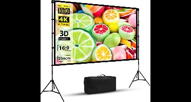 DailySupplies® Beamerscherm - Projectiescherm - Projectiedoek - Zwart