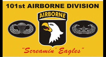 Vlag Airborne 101e div. geel