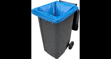 Containerzak blauw - 240 liter - gerecycled materiaal - restafval - 80 zakken