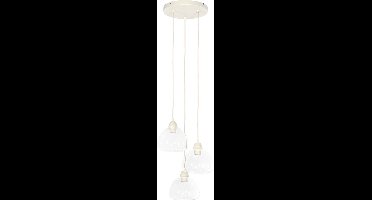 Light & Living - Hanglamp BISHO - Ø30x14cm - Wit