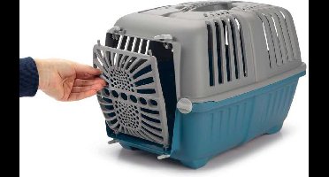 Beeztees katten reismand Pratiko Eco blauw / grijs 48 x 31 x 33 cm