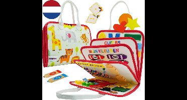 MontiPlay® Montessori Speelgoed - Sensorisch Speelgoed - Busy Board - Montessori Activiteitenboek - Educatief Speelgoed - Reisspeelgoed - Activiteitenbord - Senso Motorisch Speelgoed - Speelgoed voor in de Auto