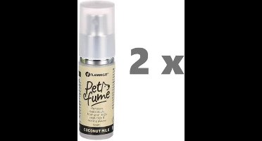 ** 2 x ** Flamingo petfume/parfume Coconut-milk - 9 ml -pocket - aangename geur - elimineert slechte geuren - makkelijk in handtas op te bergen