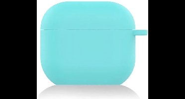 Shieldcase Case - beschermhoes geschikt voor Airpods 3 siliconen hoesje - case geschikt voor Airpods 3 hoesje - optimale bescherming - aqua