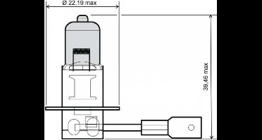 Ampoule Osram pour Scooter Piaggio 125 Hexagon Lx 4T 1998 à 2020 Neuf