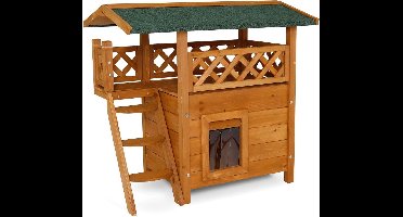 ApexArte® Kattenhuis voor buiten - Kattenhok - Kattenbench