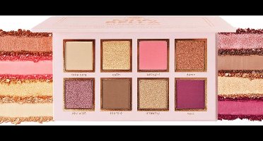 BH Cosmetics x Mrs Bella All Eyes On You Palette | 8-in-1 Oogschaduw & Gezichtspalet | Warme Romantische Tinten | Vegan & Dierproefvrij