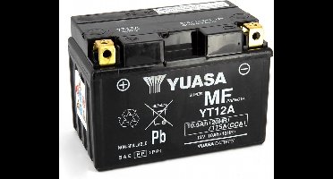 Batterie SLA Yuasa pour Scooter Aprilia 500 Scarabeo Après 2008 YT12A-BS / YT12A / 12V 10.5Ah Neuf