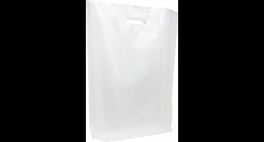 Draagtas DKT wit 37x44 2x4 cm 500 stuks