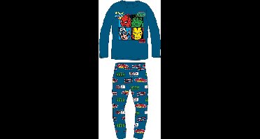 Marvel Spider-man/Hulk/Iron-man/Captian America Pyjama Katoen Blauw Maat 134