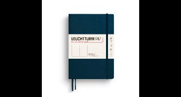 Leuchtturm notitieboek deep sea blanco medium hardcover a5 145x210mm