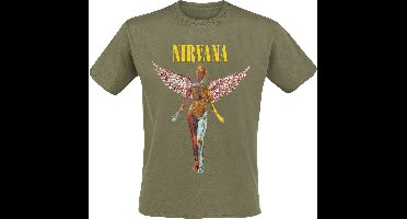 Nirvana Angel Heren T-shirt - groen - S