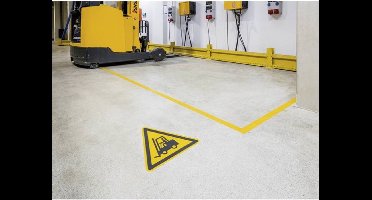 Durable DURALINE® vloer markering tape - 30 m - Geel/Zwart